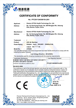 Pet Air Purifier CE-LVD Certificated