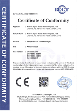 baby bottle sterilizer dryer CE Certificated